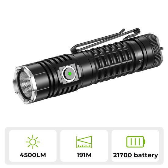 SOFIRN TS22 XHP70.3 LED Flashlight, 4500 Lumen